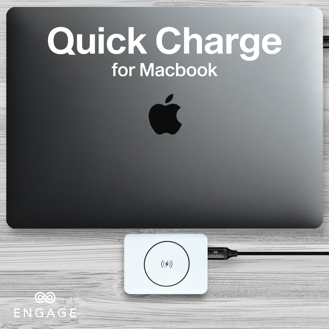 Engage Ultra Compact 10000mAh Wireless Power Bank PD 45W Black