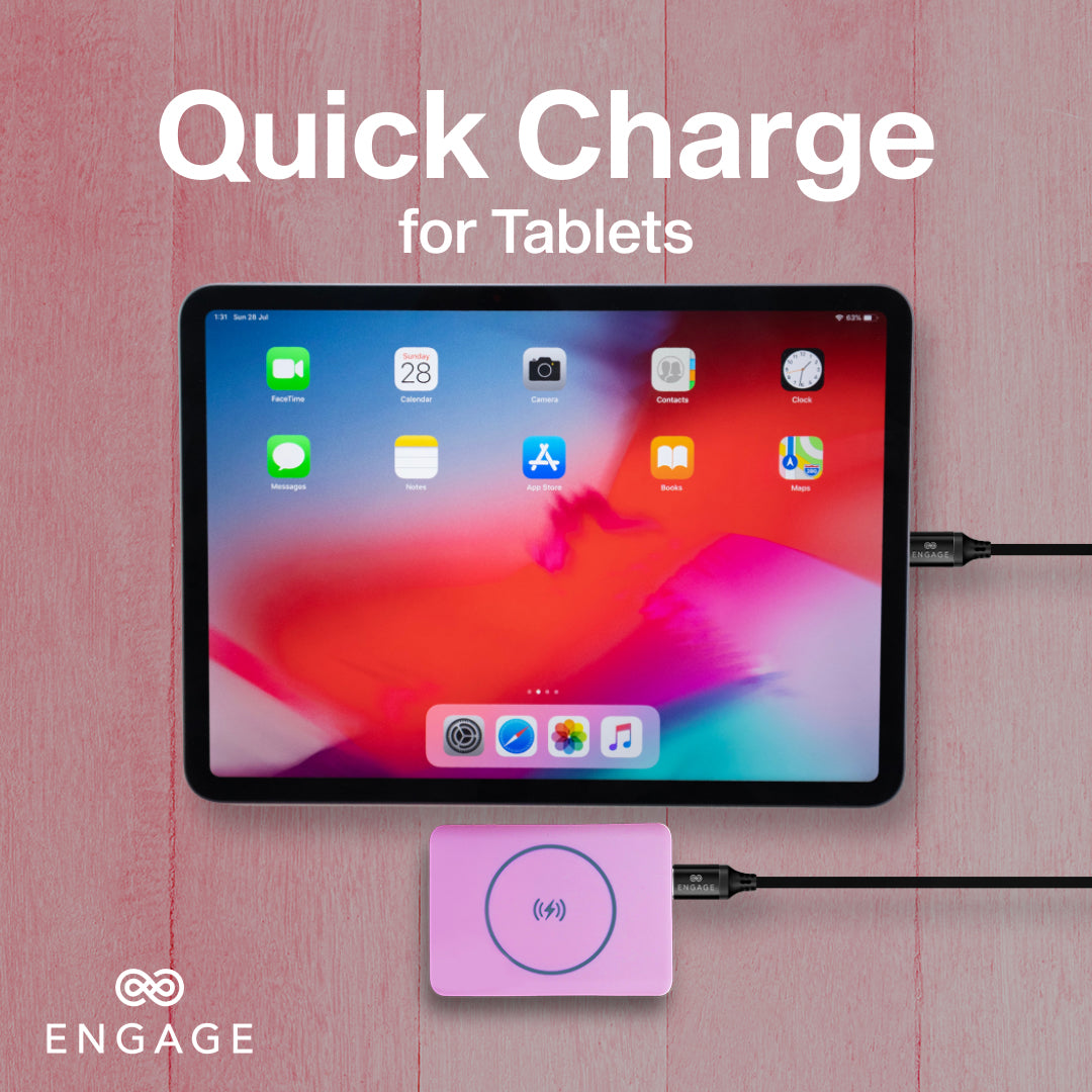 Engage Ultra Compact 10000mAh Wireless Power Bank PD 45W Pink-8X2G