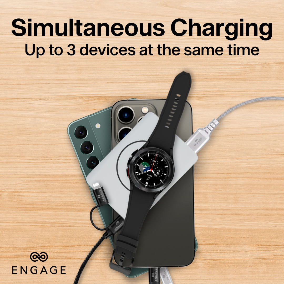 Engage Ultra Compact 10000mAh Wireless Power Bank PD 45W Black