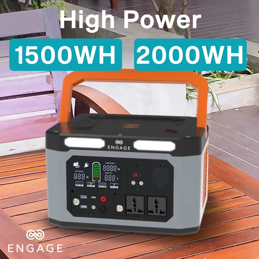 إشراك محطة الطاقة 1500WH / 432000MAH