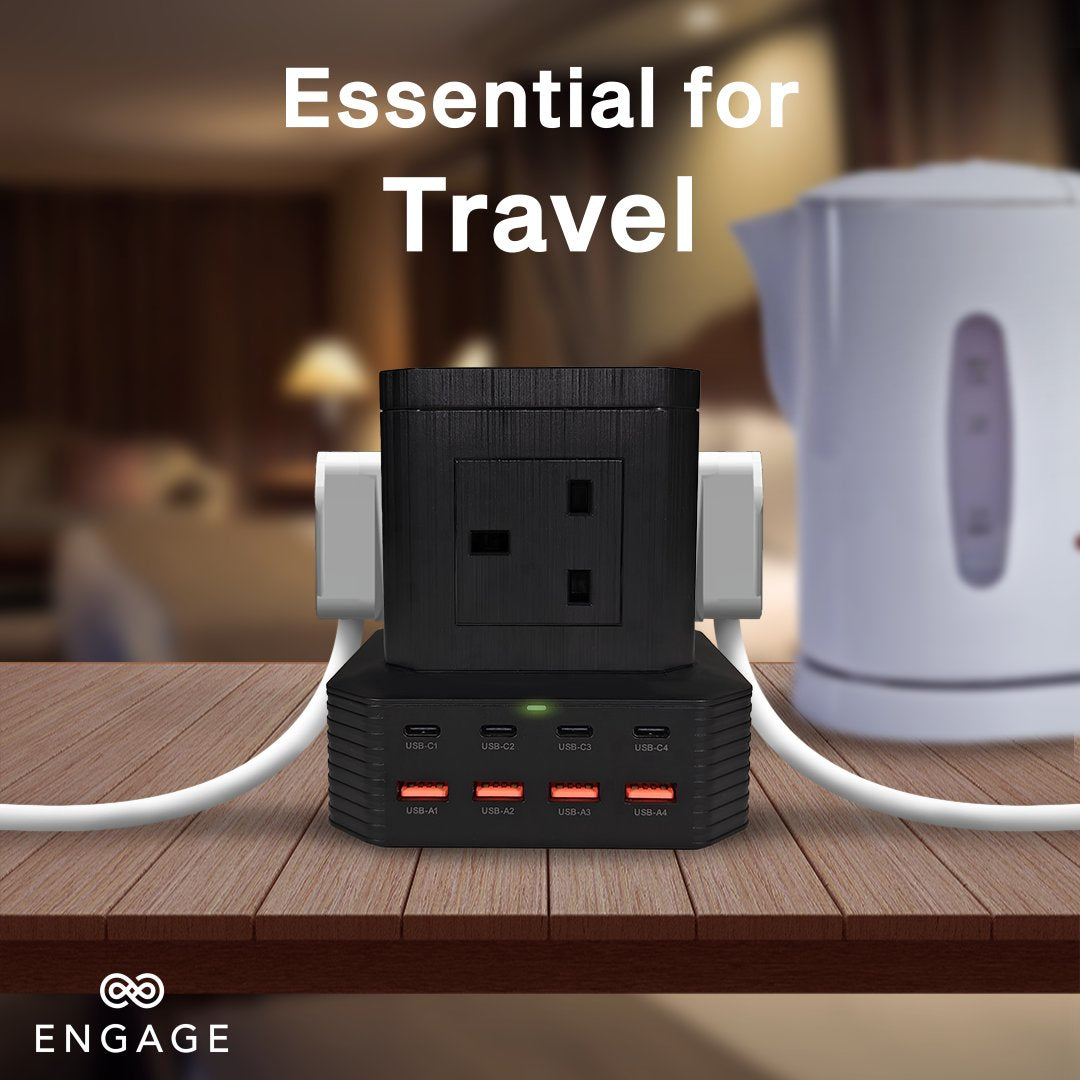 Engage 13 in 1 Ports GaN High Speed 65W Power Socket-WZB7