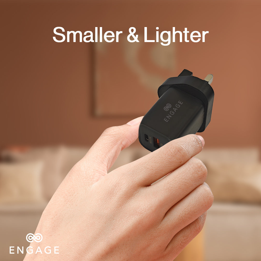 إشراك محول الطاقة السريع الشاحن السريع 33W PD الأسود