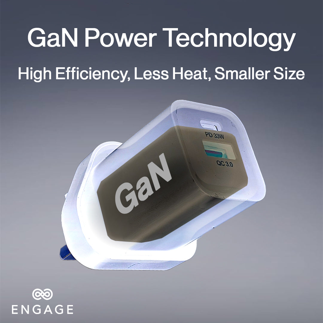 إشراك محول الطاقة السريع الشاحن السريع 33W PD الأسود