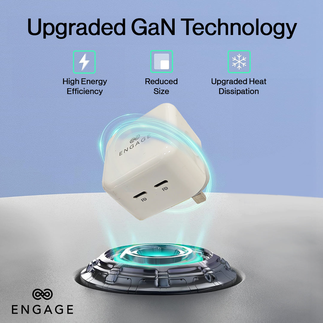 إشراك شاحن منزلي مزدوج USB-C 35W