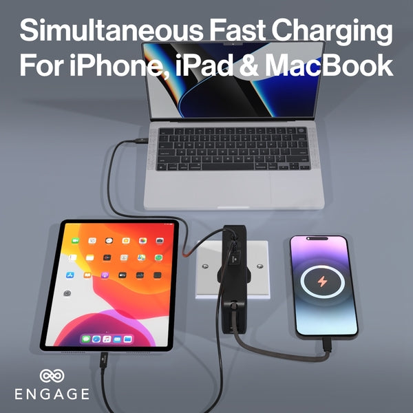 Engage Hybrid 65W Gan Charger 10000 Mah Power Bank