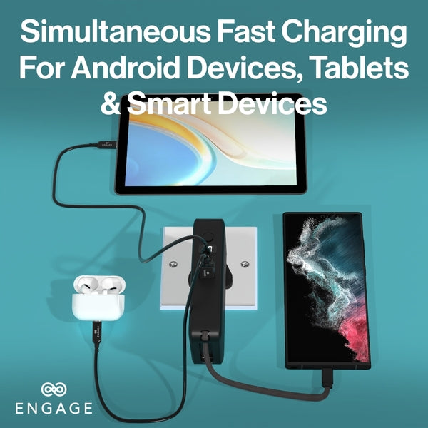 Engage Hybrid 65W Gan Charger 10000 Mah Power Bank