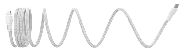 ENGAGE Magnetic PD 60W USB-C Cable with Lightning Adapter White - XDCG