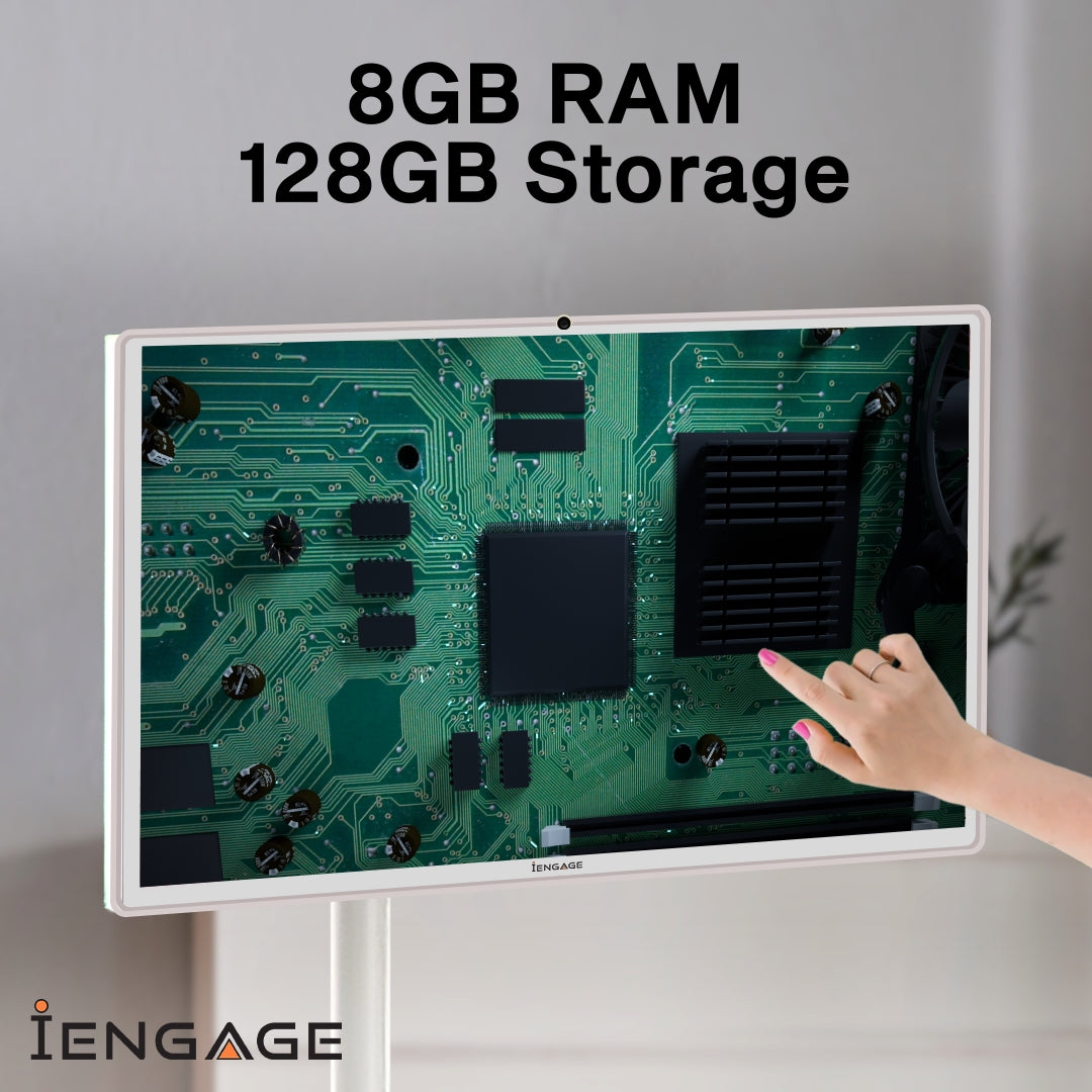 iEngage 32 4K Android 13 Rotating Touch Screen W/ Built-In Camera(Wifi) (8/128)