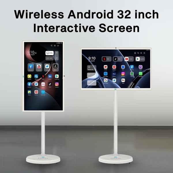 Engage 32 Inch 4G (8GB/128GB) Android Rotating TouchScreen W/ Built-In Camera-White