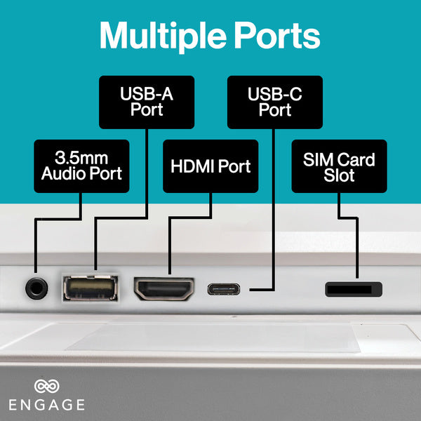 Engage 32 Inch 4G (8GB/128GB) Android Rotating TouchScreen W/ Built-In Camera-White