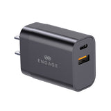 Engage Dual Port 30W GaNII PD Fast Adapter/Charger with Interchangeable Adapter