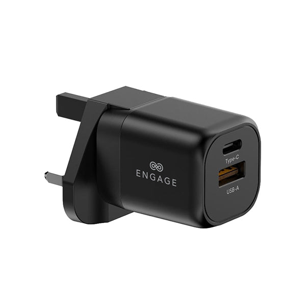 Engage Dual Port 20W PD Fast Adapter/Charger with Interchangeable Adapter