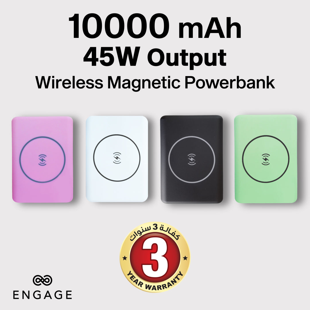 Engage Ultra Compact 10000mAh Wireless Power Bank PD 45W
