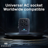 Engage 65W Universal Travel Adapter/Charger With 3PD Port