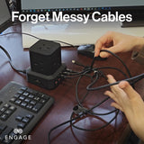 ENGAGE Magnetic PD 60W USB-C Cable with Lightning Adapter Black