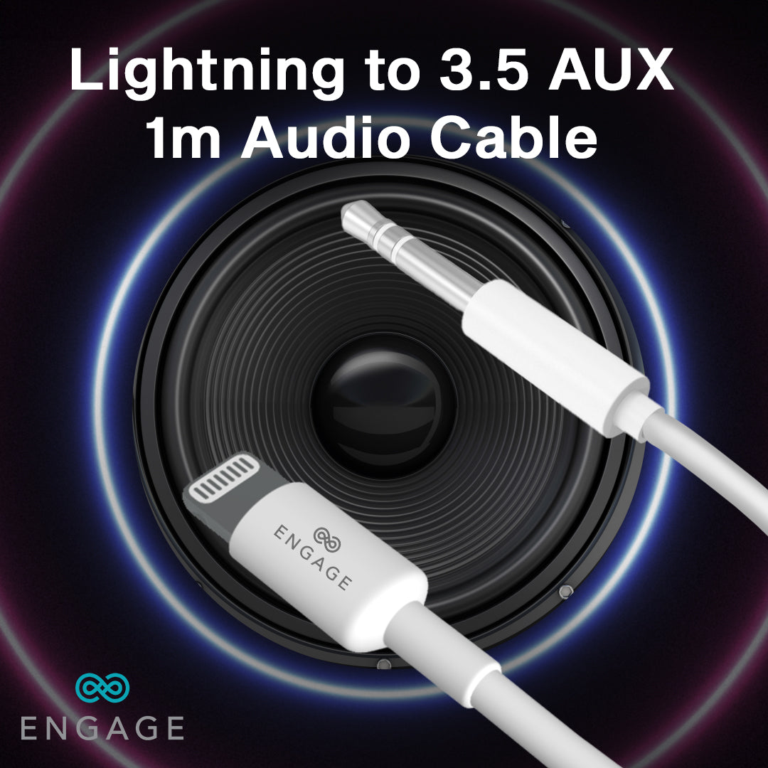 Engage Lightning To 3.5Mm Aux Audio Cable -VUA8