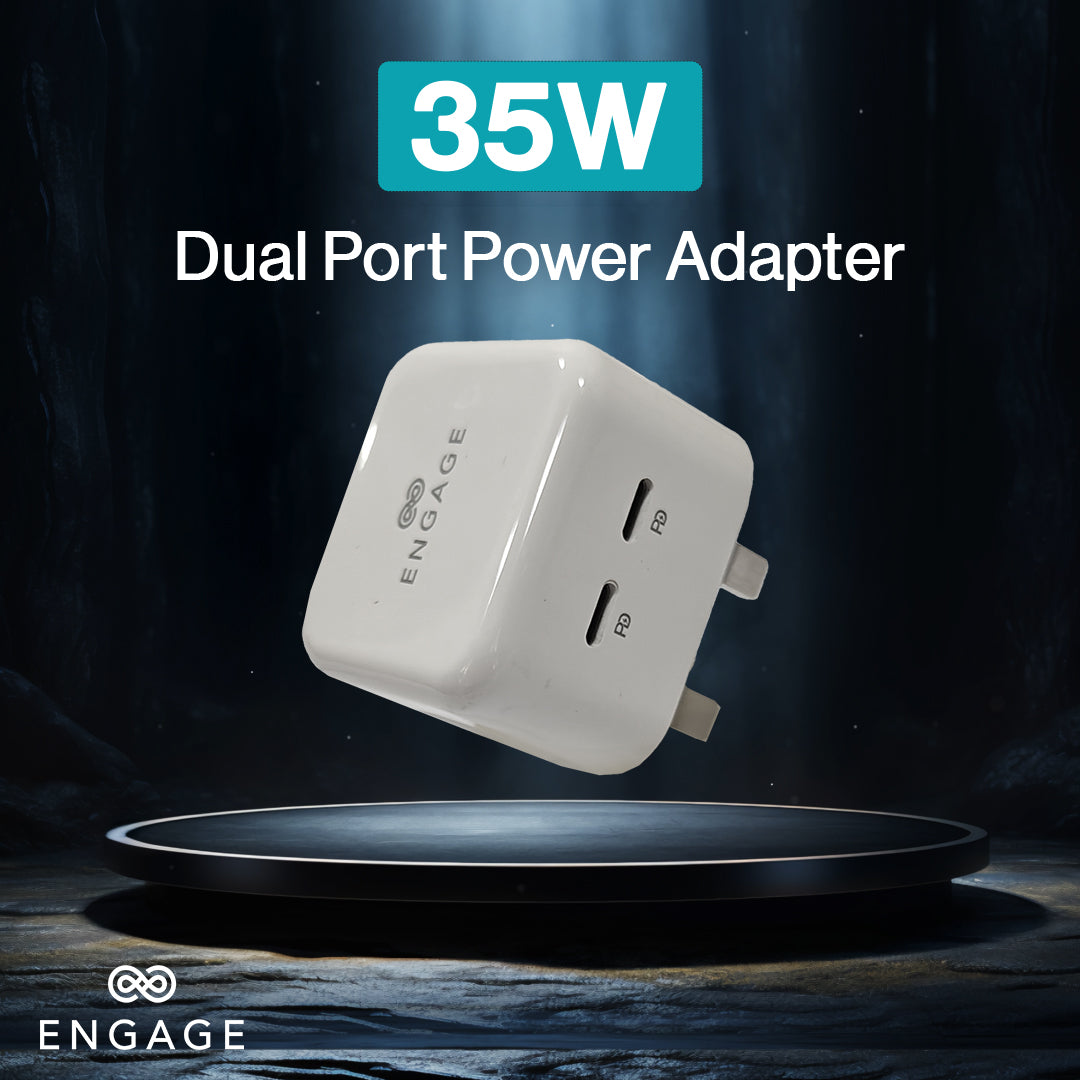 إشراك شاحن منزلي مزدوج USB-C 35W
