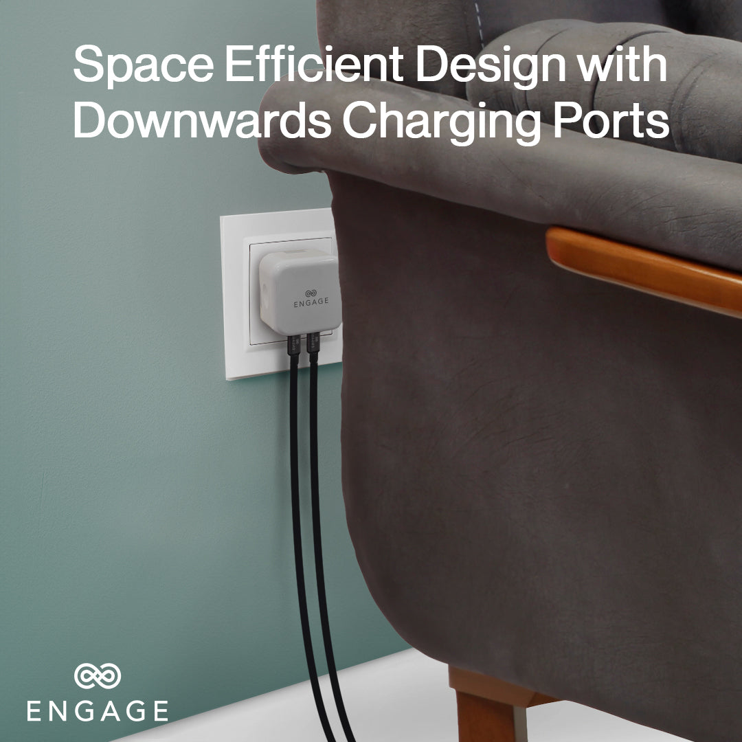 إشراك شاحن منزلي مزدوج USB-C 35W