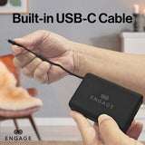 Engage Compact Wireles Magnetic PB 10000 Mah W/USB-C Cable & Led Display PD 45W