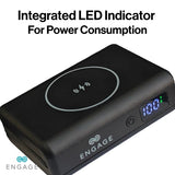 Engage Compact Wireles Magnetic PB 10000 Mah W/USB-C Cable & Led Display PD 45W