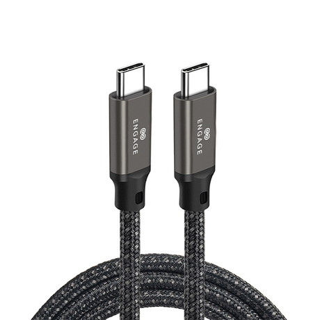 Engage PD 240W USB-C to USB-C High Speed Charging & 40Gbps Data Transfer 8K Cable 2M Black