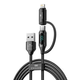Engage 2 in 1 USB-A to USB-C Lightning 100W Fast Charging Digital Cable 1 Meter