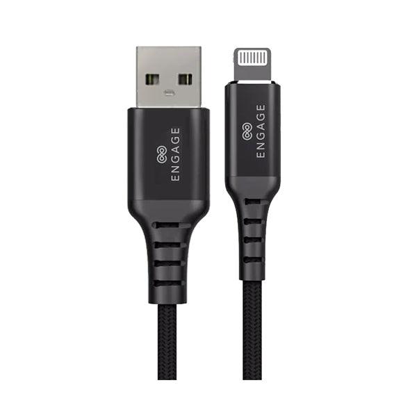 Engage Lightning MFI Certified Cable 2 Meter Black - Future Store