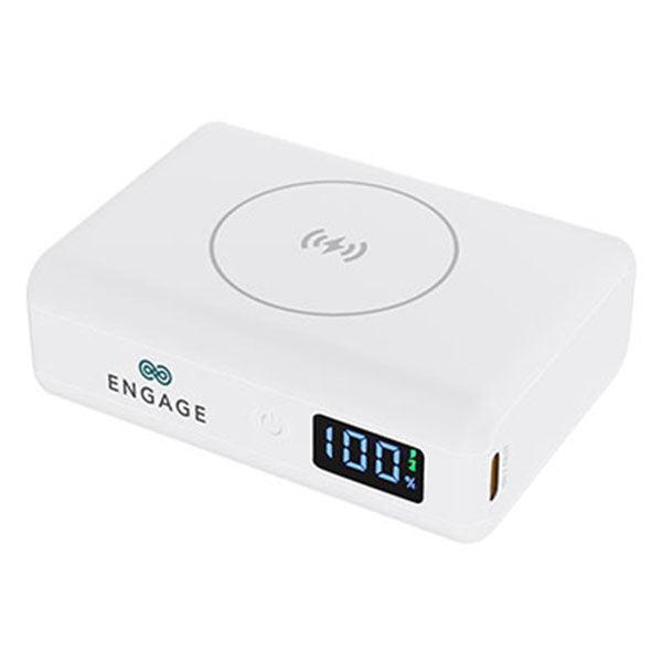 Engage Ultra Compact 10000mAh Wireless Power Bank PD 45W White-00C3