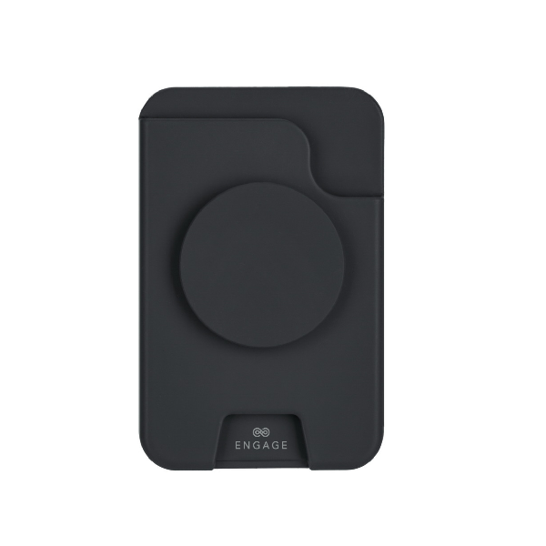ENGAGE MAGSAFE WALLET WITH POPGRIP - BLACK