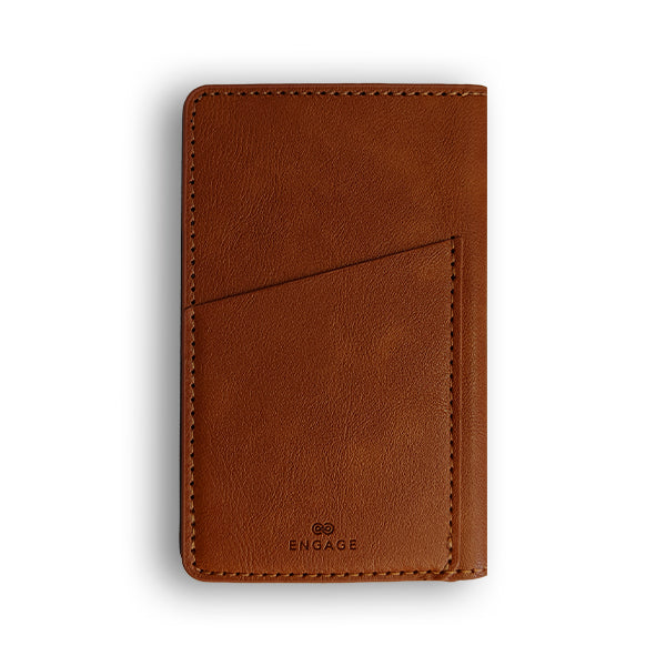 Engage 5000 mAh Magnetic Power bank Wallet (Dark Brown)