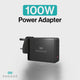 Engage 100W Power Adapter With Interchangeable Uk/Eu Plug & 4 Ports