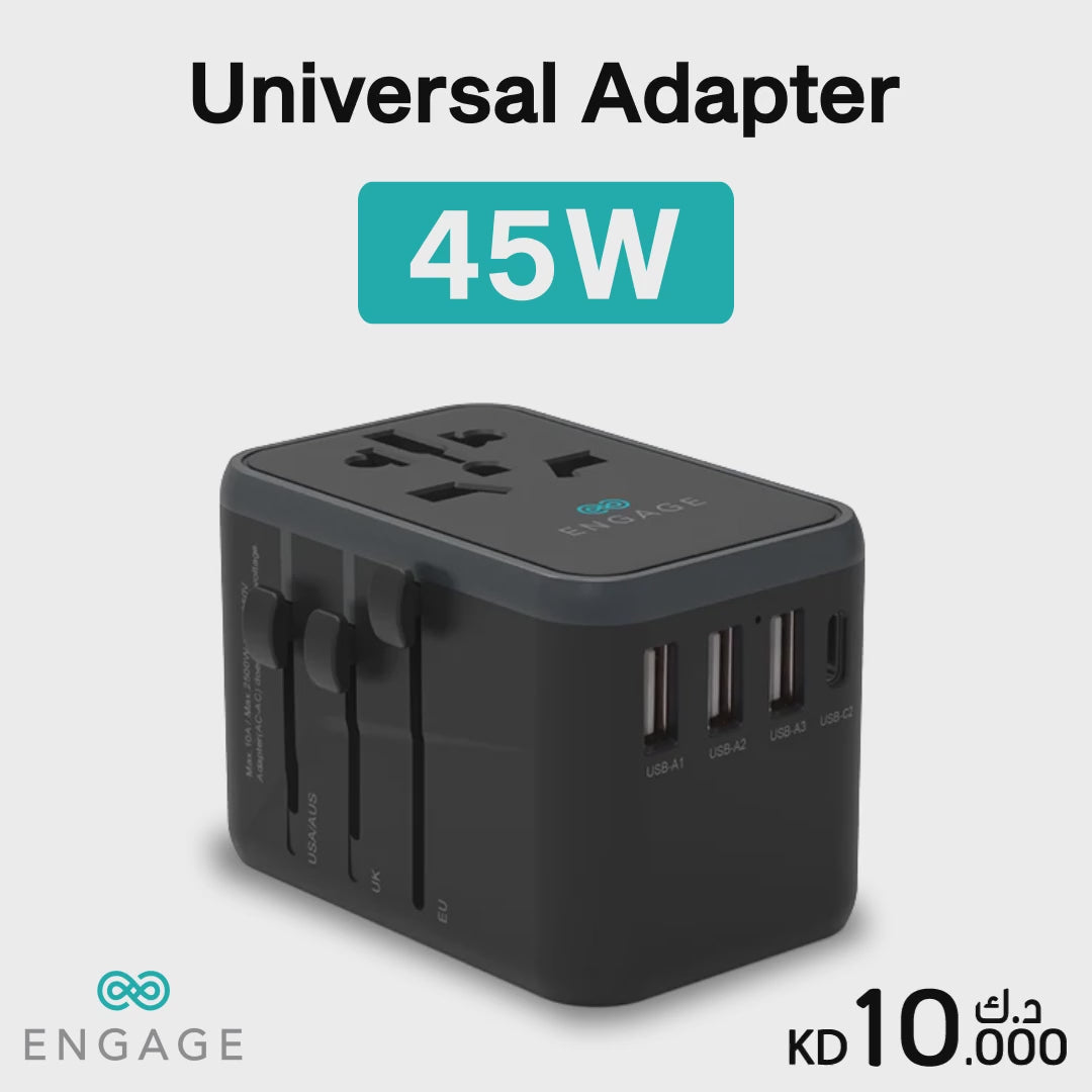 Engage 45W Power Adapter/Charger with Dual PD Port