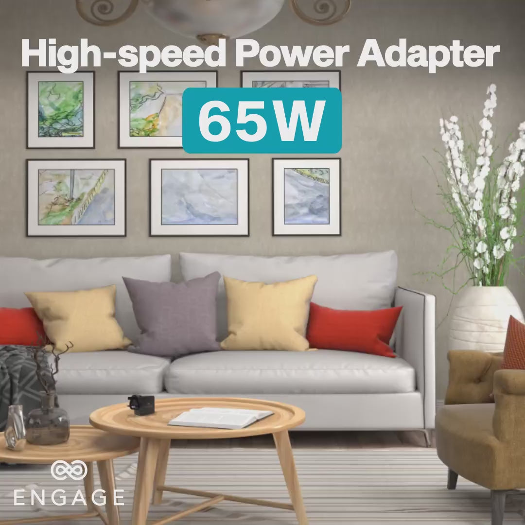 Engage 65W Charger/Adapter with GaN Technology