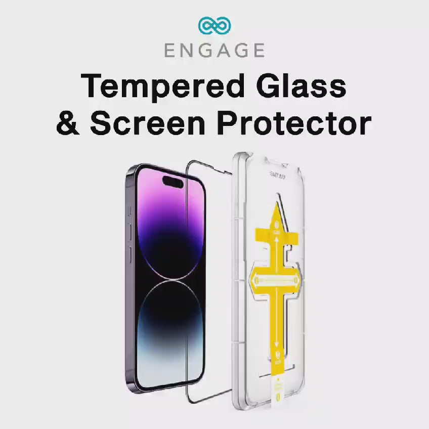 Engage iPhone 14 Pro Tempered Glass Protector with Installation Tray-6YHO