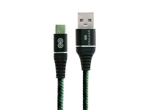 Engage Type-C 5A Flexible Anti-Winding Super Charge Data Cable 1M - Black