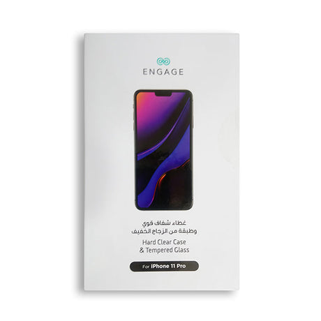 Engage iPhone 11ProMax Hard Clear Case Screen Protector