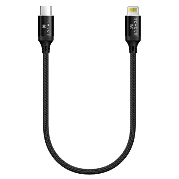 Engage PD 20W Type-C to Lightning Cable 30 cm Black